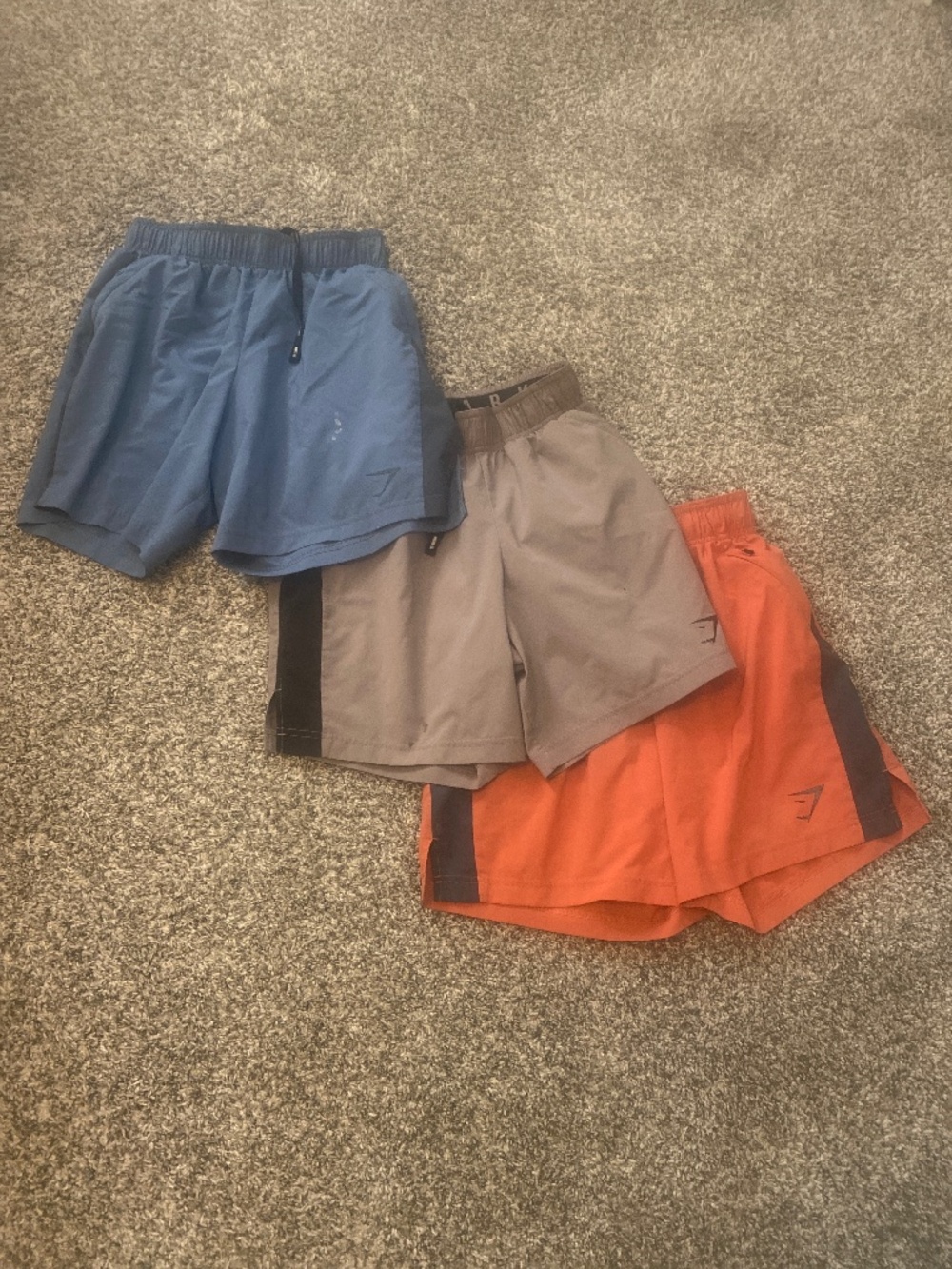 3 pairs Men’s gym shark active shorts xs